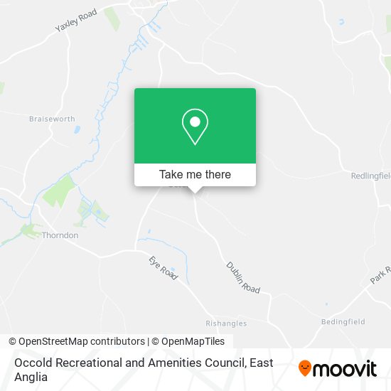 Occold Recreational and Amenities Council map