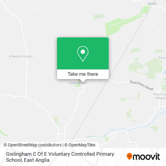 Gislingham C Of E Voluntary Controlled Primary School map