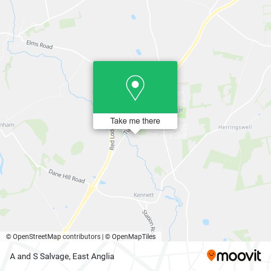 A and S Salvage map