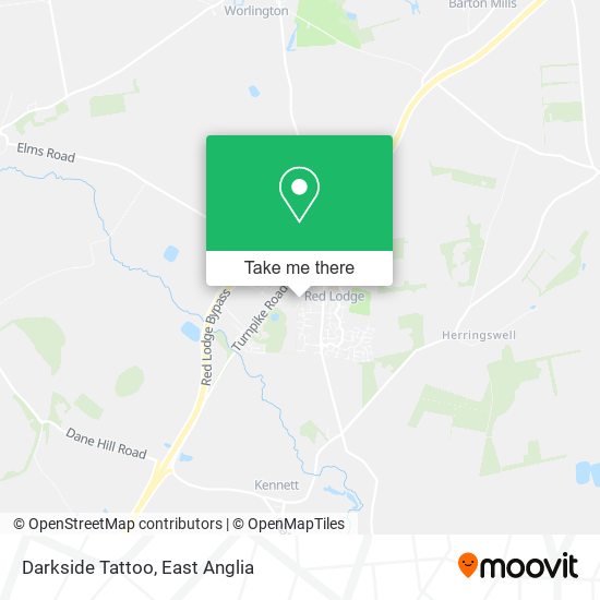 Darkside Tattoo map