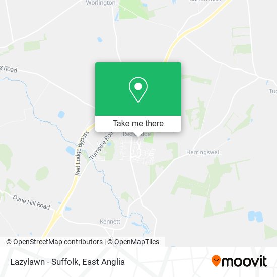 Lazylawn - Suffolk map