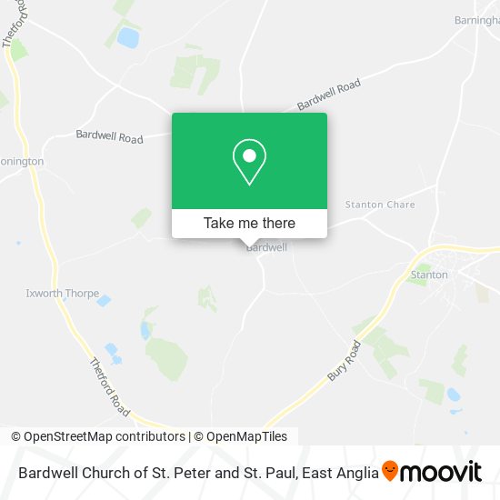 Bardwell Church of St. Peter and St. Paul map