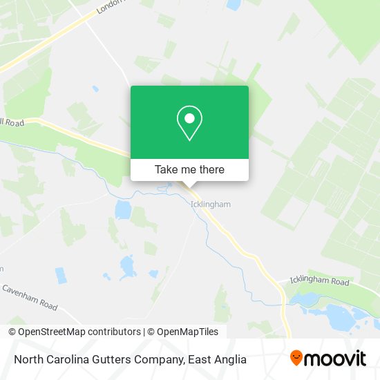 North Carolina Gutters Company map