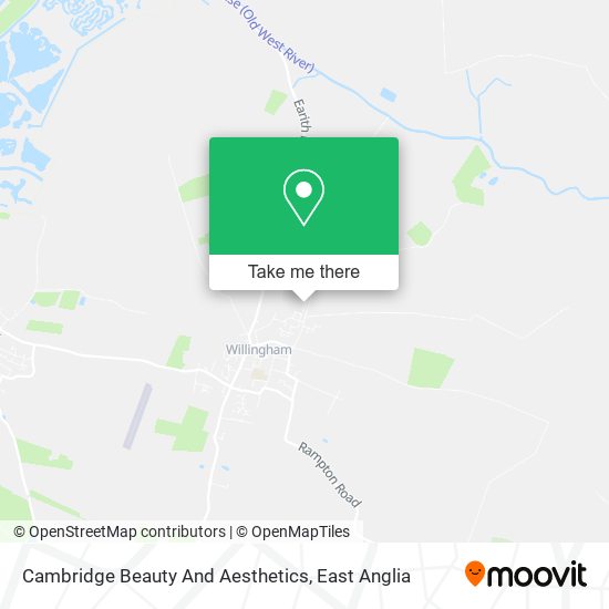 Cambridge Beauty And Aesthetics map