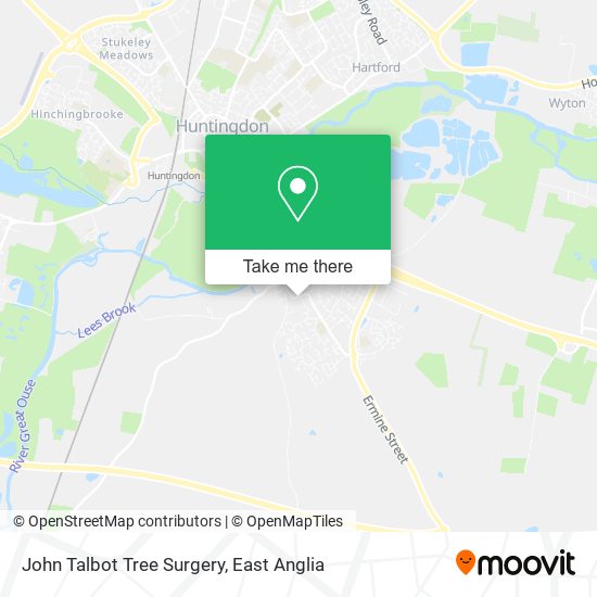 John Talbot Tree Surgery map