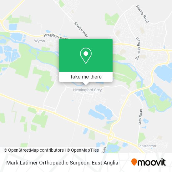 Mark Latimer Orthopaedic Surgeon map