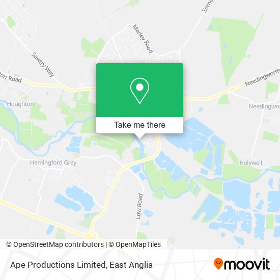 Ape Productions Limited map