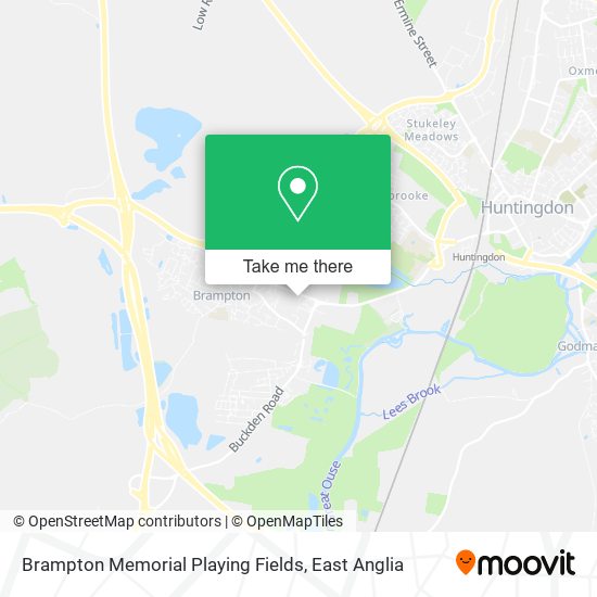 Brampton Memorial Playing Fields map
