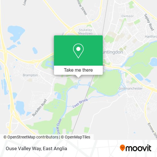 Ouse Valley Way map