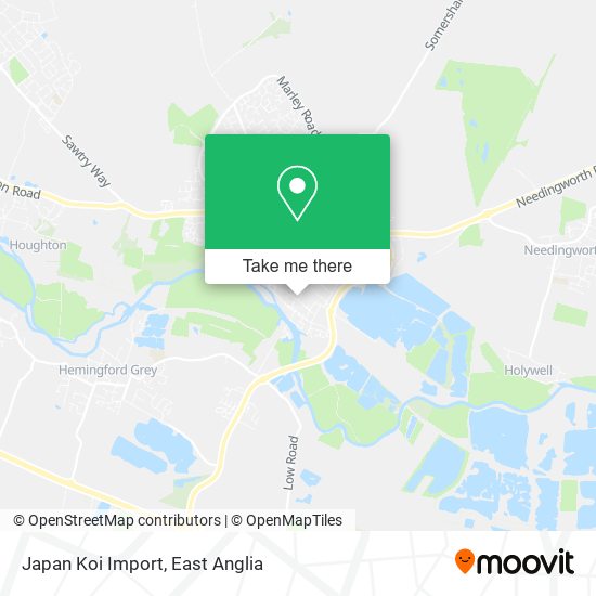 Japan Koi Import map