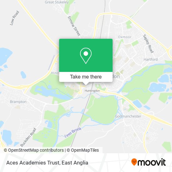Aces Academies Trust map