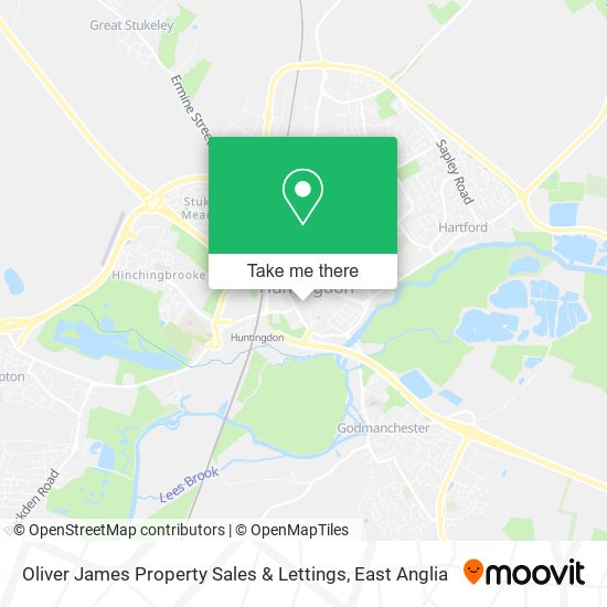 Oliver James Property Sales & Lettings map