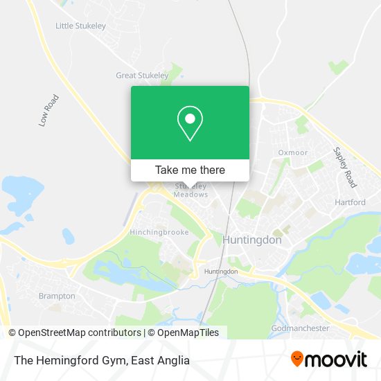 The Hemingford Gym map