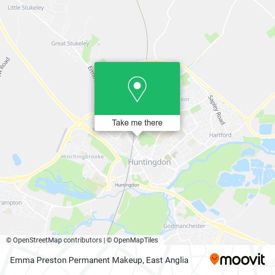 Emma Preston Permanent Makeup map