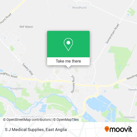 S J Medical Supplies map
