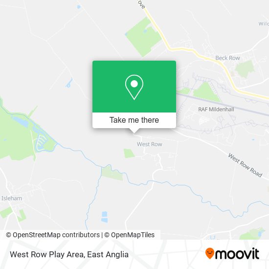West Row Play Area map
