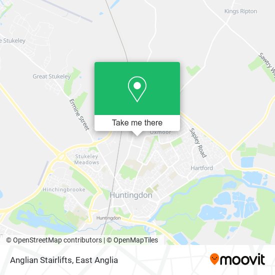 Anglian Stairlifts map