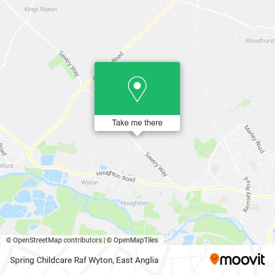 Spring Childcare Raf Wyton map