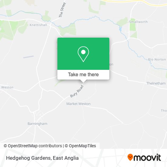 Hedgehog Gardens map