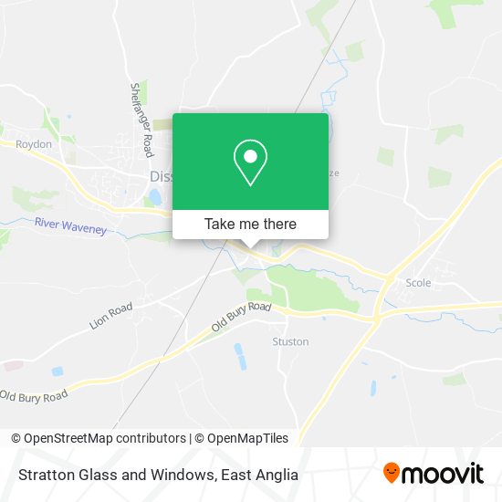 Stratton Glass and Windows map