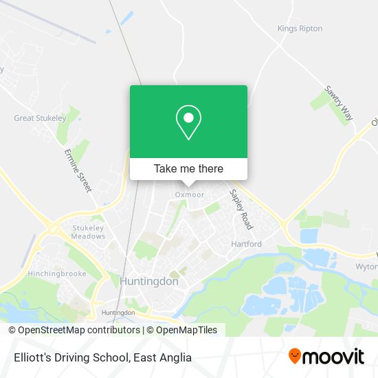 Elliott's Driving School map