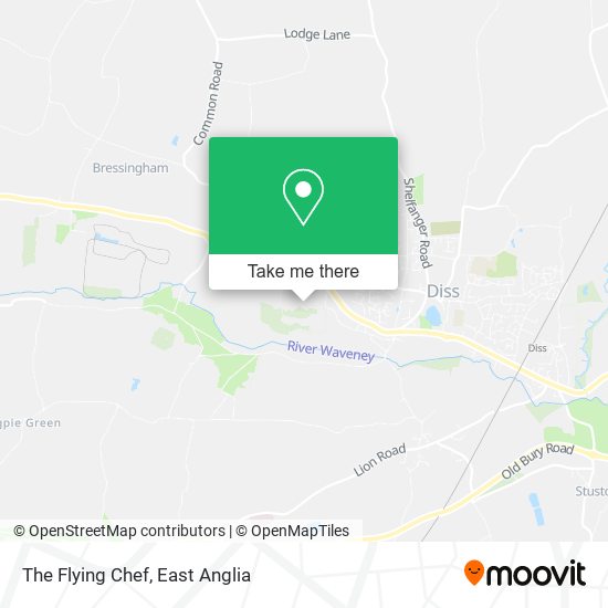 The Flying Chef map