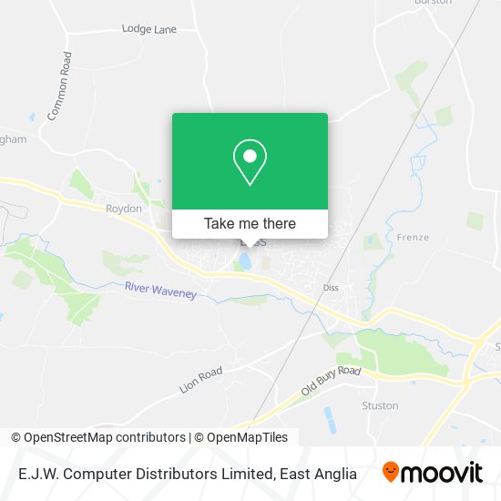E.J.W. Computer Distributors Limited map