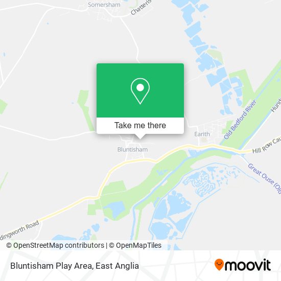 Bluntisham Play Area map