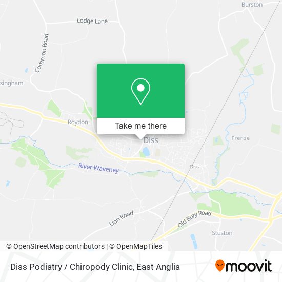 Diss Podiatry / Chiropody Clinic map