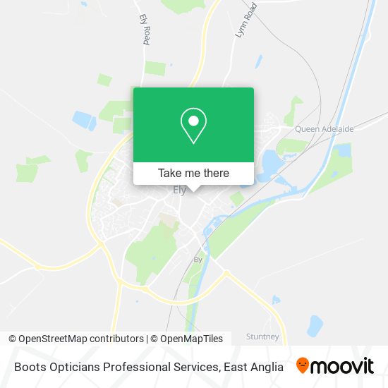 Boots Opticians Professional Services map