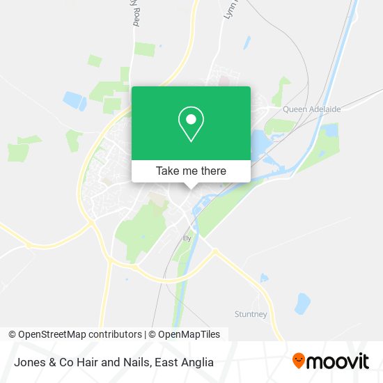 Jones & Co Hair and Nails map