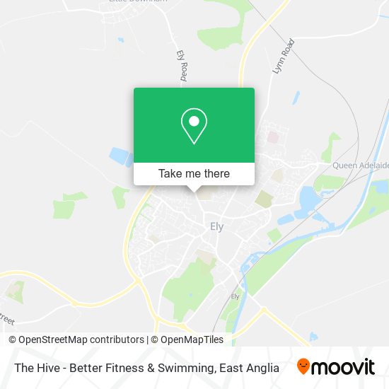 The Hive - Better Fitness & Swimming map