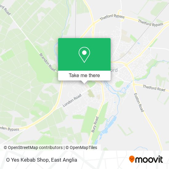 O Yes Kebab Shop map