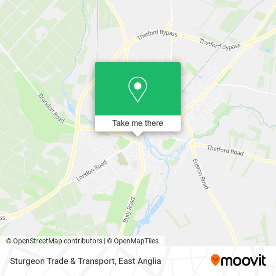 Sturgeon Trade & Transport map