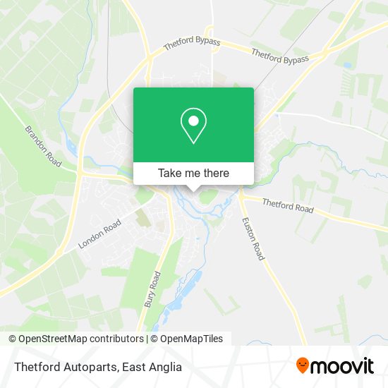 Thetford Autoparts map