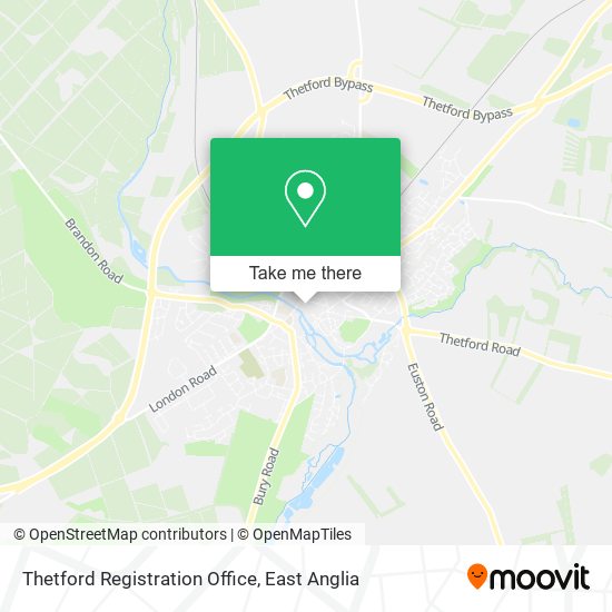 Thetford Registration Office map