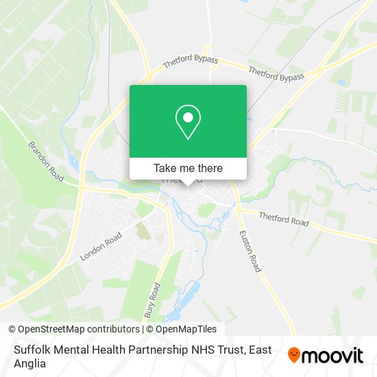 Suffolk Mental Health Partnership NHS Trust map