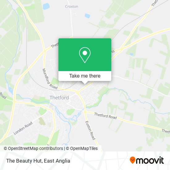 The Beauty Hut map