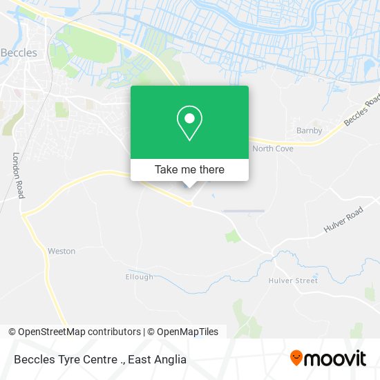 Beccles Tyre Centre . map