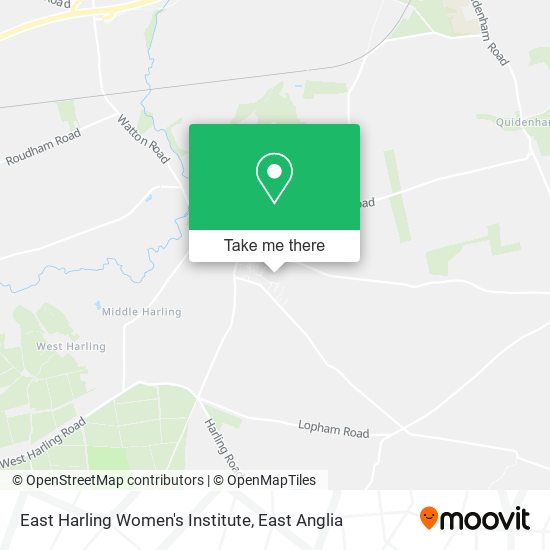 East Harling Women's Institute map