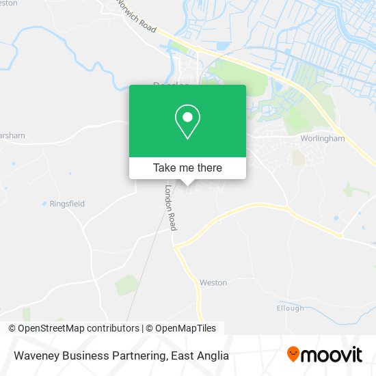 Waveney Business Partnering map
