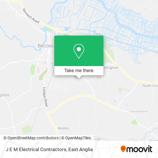 J E M Electrical Contractors map