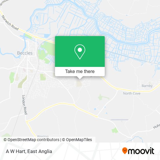 A W Hart map