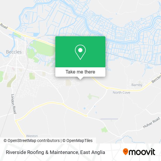 Riverside Roofing & Maintenance map