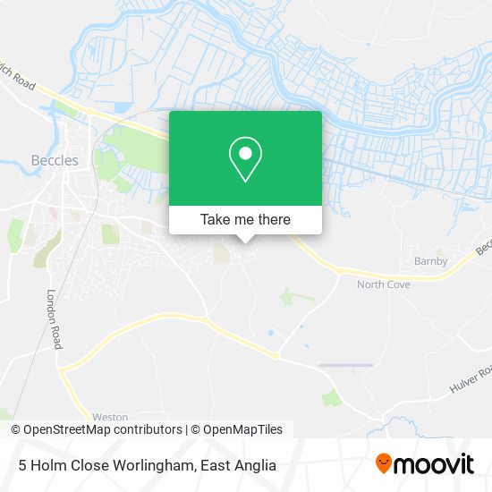 5 Holm Close Worlingham map