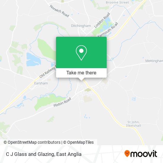 C J Glass and Glazing map