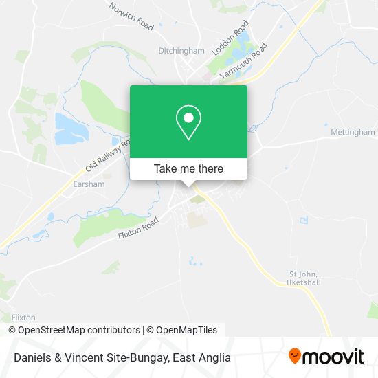 Daniels & Vincent Site-Bungay map