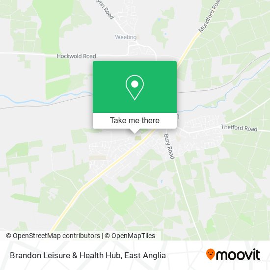 Brandon Leisure & Health Hub map