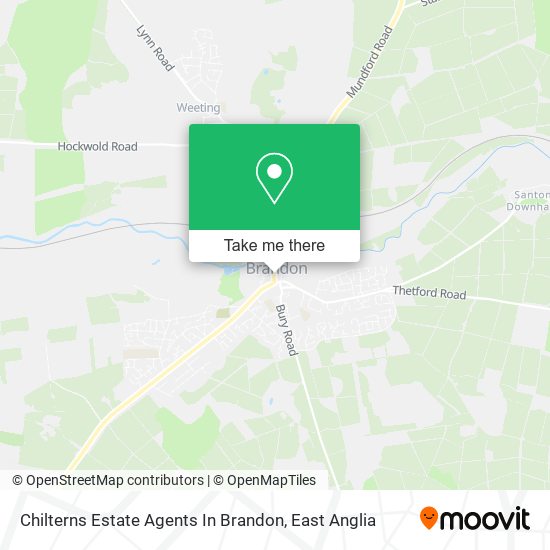 Chilterns Estate Agents In Brandon map