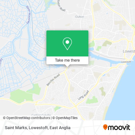 Saint Marks, Lowestoft map